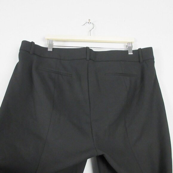 J Crew Cameron Pants Women’s High Rise Straight Leg Casual Size 18 Black 586 - Picture 6 of 12